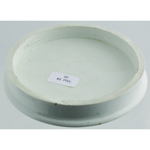 510 - LIVERPOOL TOOTH PASTE POT LID. (APL p442, 10b) 3.5ins diam. Detailed, black transfer building pictor... 