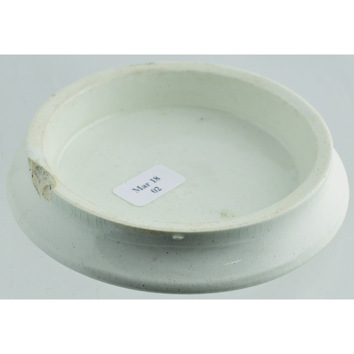 511 - MANCHESTER & BOLTON TOOTH PASTE POT LID. (APL p 421, 8) 3.25ins diam. Strong, detailed black transfe... 