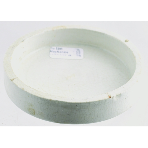 516 - EDINBURGH & LEITH TOOTH PASTE POT LID. (APL p 544, 81a) 2.75ins diam. White glaze, black transfer CH... 