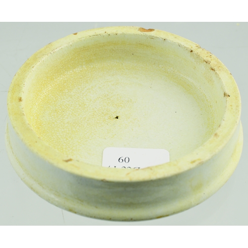 523 - BRIGHTON COLD CREAM POT LID. (APL p 593, 56) 2.75ins diam. As previous lot - this being the large va... 