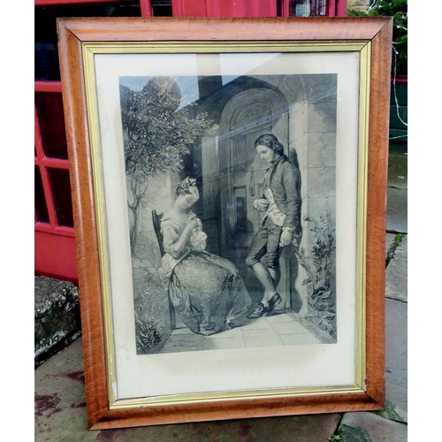 500 - FRAMED ENGRAVINGS. 35 by 27ins. Original sourced from Gladstones home, The First Appeal & The Last A... 