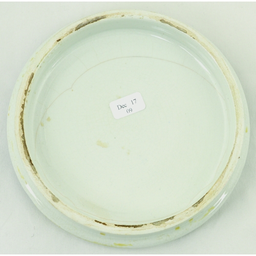 502 - BUCKINGHAM PALACE POT LID. (KM 174) 5ins diam. Multicoloured lid with title & fancy border, produced... 