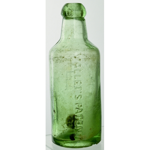 568 - LIVERPOOL VALLET’S PATENT. 7.25ins tall. Aqua glass, blob lip. To front W. PRESTON & CO/ LIVERPOOL &... 