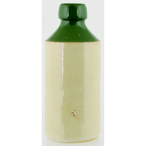 541 - HORSHAM GINGER BEER BOTTLE. 7ins tall. T.t, st, green top, black transfer KING AND BARNES/ LIMITED/ ... 