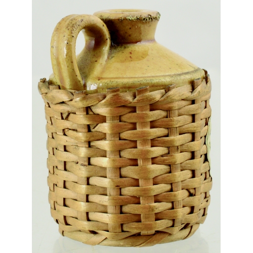 609 - LONDON FLAGON. 2.25ins tall. T.t, rear handle within labelled wicker basket for F.S. CLEAVER/ MAKER/... 