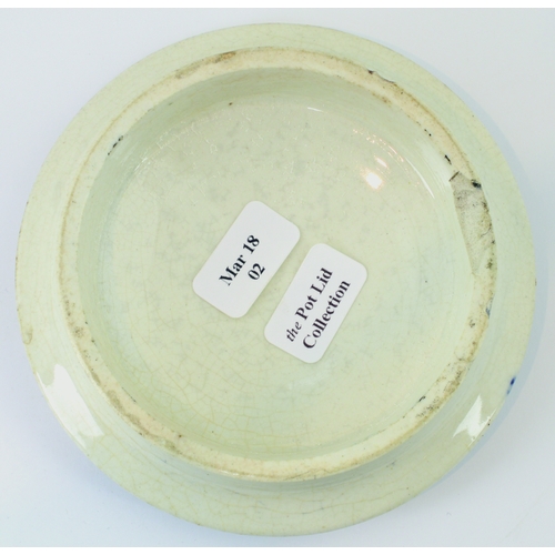 641 - ROCHDALE HAIR REGENERATOR POT LID. (APL p 167, 40) 3.25ins diam. Pict. image of Queen Victoria to ce... 