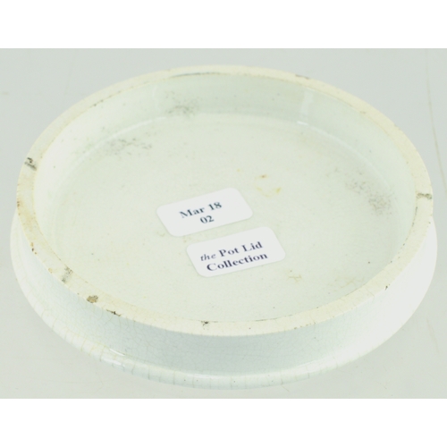 644 - BRADFORD AND MANNIGHAM COLD CREAM POT LID. (APL p 665, 23a) 3.25ins diam. Crisp black transfer for S... 