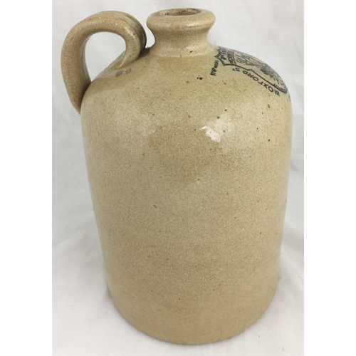 127 - RADAMS MICROBE KILLER FLAGON. 11ins tall. Straight sided flagon type, off white speckled glaze, cork... 