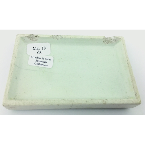 13 - YARDLEY’S TOOTH PASTE POT LID. (APL, p 416,
2) 3.25 by 2.25ins. Rectangular shape pot lid coloured c... 