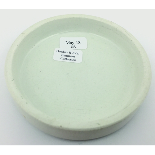 14 - DAVIES’ TOOTH PASTE POT LID. (APL, p
w285 - not illustrated) 3ins diam. Strong black transfer DAVIES... 