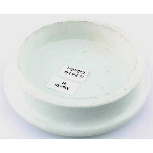 20 - LONDON CHERRY TOOTH PASTE POT LID. (APL, p 358, 9) 3.5ins diam. Strong black transfer for
ST. PAULS ... 