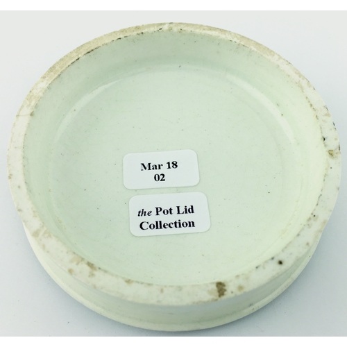 37 - ROCHDALE COLD CREAM POT LID. (APL,
p166, 38a) 3ins diam. Black transfer with intact outer gold band ... 