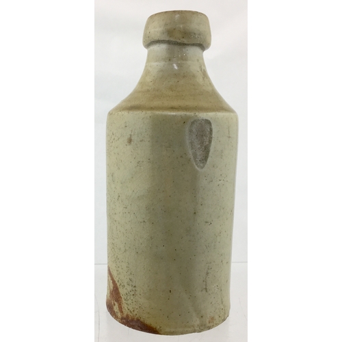 148 - BLACKBURN SLAB SEAL GINGER BEER. 6.5ins tall. Grey/ green slip glaze, front slab seal MARK, WILLIAM,... 