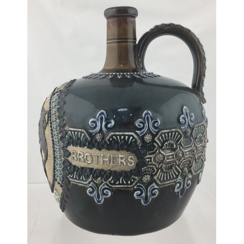 151 - GREENLEES SPECIAL HIGHLAND WHISKY JUG.
7ins tall. (WG p 87) 7ins tall. Stunning Doulton Artware whis... 