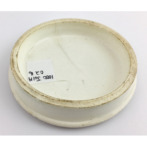 500 - LONDON GROSSMITH & CO POT LID. (APL pg 307, 91a) 3.25ins diam. Multicoloured lid with a pictorial of... 