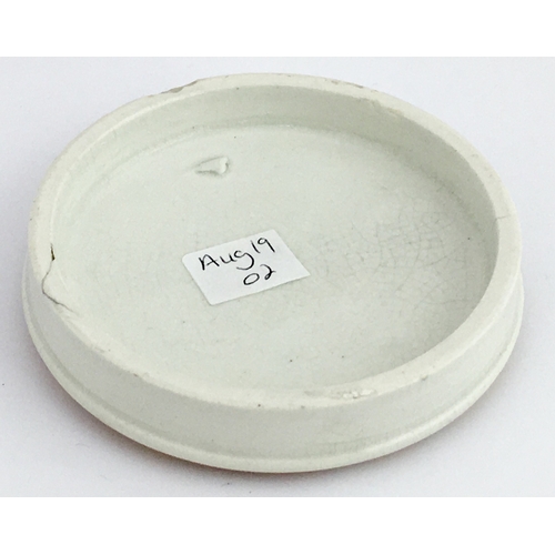 508 - CHELTENHAM CLOVE TOOTH PASTE POT LID. (APL pg 157, 7) 3.5ins diam. Red transfer DR FERNALD’S/ CLOVE/... 