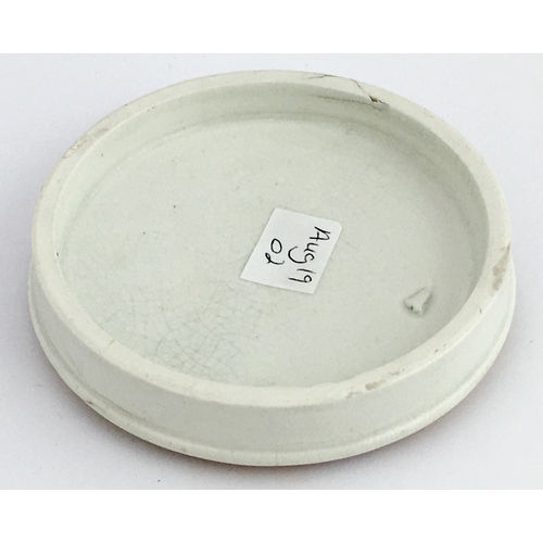 508 - CHELTENHAM CLOVE TOOTH PASTE POT LID. (APL pg 157, 7) 3.5ins diam. Red transfer DR FERNALD’S/ CLOVE/... 