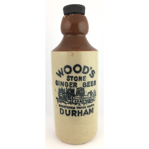 529 - DURHAM GINGER BEER BOTTLE. 7.5ins tall to top of bakelite screw stopper (original named). St, t.t. (... 