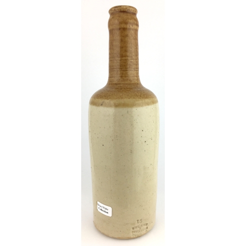 530 - NEWCASTLE & GATESHEAD GINGER BEER BOTTLE. 8.25ins tall. Shouldered c.c., t.t, blue transfer GILPIN &... 