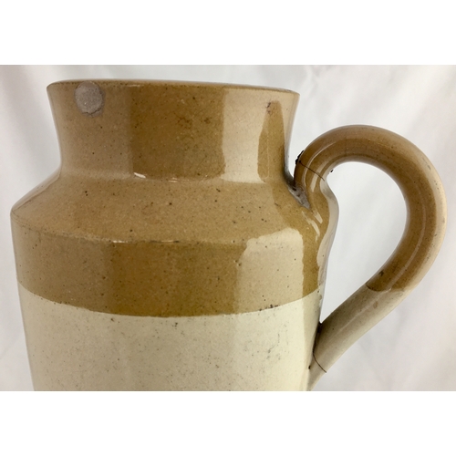 552 - HALIFAX & HIPPERHOLME CREAM JUG. 6.25ins tall. T.t, black transfer WEBSTER’S/ FRESH DAIRY CREAM/ G. ... 