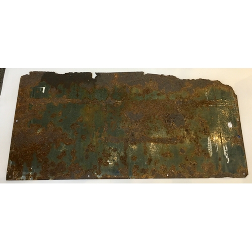 75 - MITCHELL’S “TAM O’ SHANTER ENAMEL SIGN. 36 by 18ins. Predominently right side rusted. (6/10)