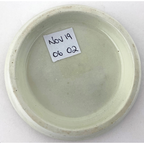 507 - SANOLINE TOOTH PASTE POT LID. 3.25ins diam. As previous but this with some transfer fading - an affo... 