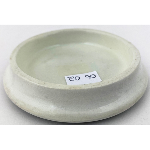 507 - SANOLINE TOOTH PASTE POT LID. 3.25ins diam. As previous but this with some transfer fading - an affo... 