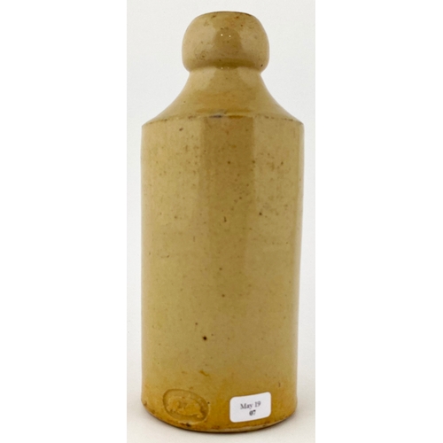 523 - ALTON GINGER BEER BOTTLE. 6.75ins tall. St, t.t. HALL & CO/ ALTON, HANTS. Rear p.m. Shoulder nibbles... 