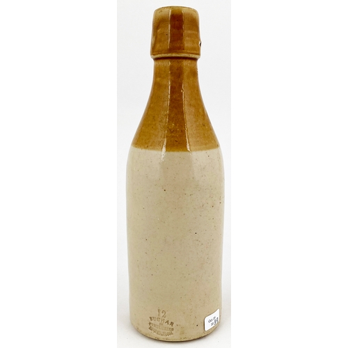 538 - LEITH GINGER BEER BOTTLE. 8.75ins tall. Ch, t.t., swing stopper (absent). D. KELLY & CO etc - all le... 