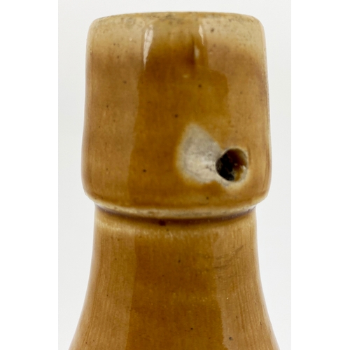 538 - LEITH GINGER BEER BOTTLE. 8.75ins tall. Ch, t.t., swing stopper (absent). D. KELLY & CO etc - all le... 