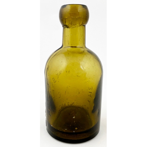 563 - BOURNEMOUTH SELTZER BOTTLE. 5.5ins tall, golden amber glass. Embossed THE SOUTH WESTERN/ M W CO/ BOU... 