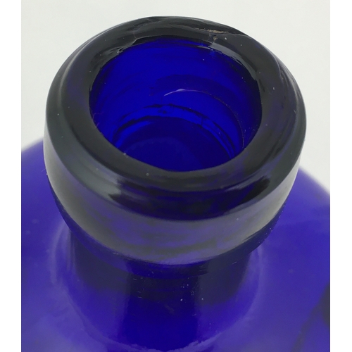 614 - TIPPERS POISON. ((DP p41). 10.9ins tall. Striking large size cobalt blue tapering cylinder. Boldly e... 