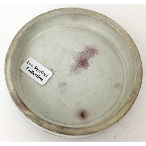 248 - WESTBOURNE GROVE POT LID. 3ins diam. OTTO OF ROSE/ E. CASTELL EVANS. Body staining. (9/10)