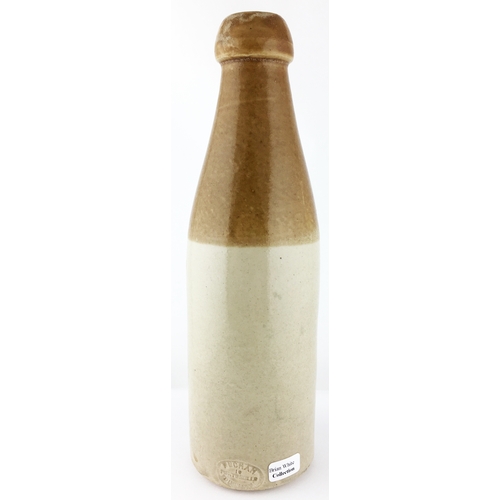 53 - MACKINTOSH INVERNESS GINGER BEER BOTTLE. 8.9ins tall. Ch., t.t., cork closure. Non bordered transfer... 