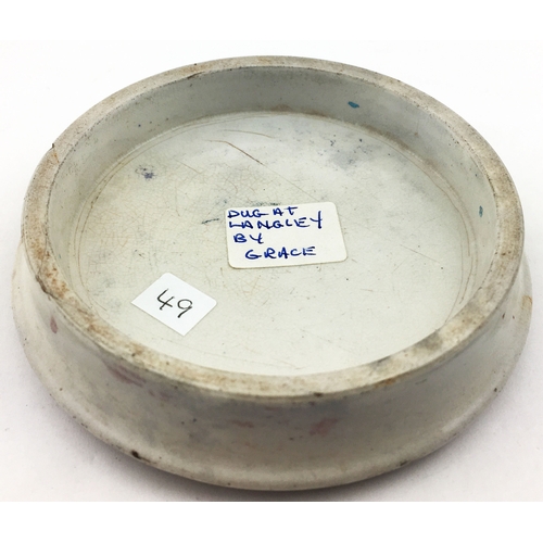 131 - SEA FOAM BRAND POTTED DELICACIES LONDON POT LID. (APL p264). 3.8ins diam. A truly wonderful  ornate ... 