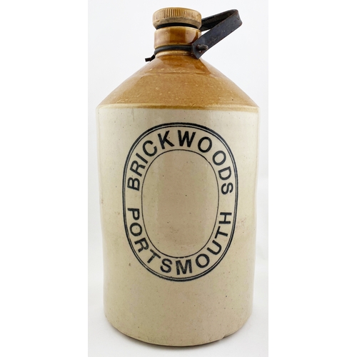 67 - PORTSMOUTH BRICKWOODS FLAGON. T.t, s.s. 3 gallon capacity. Price Bristol p.m.