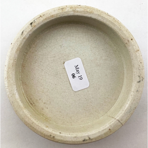 152 - COVENTRY TOOTH PASTE POT LID. 3ins diam. Striking simple design for âLoveitt & Co...â Some crazi... 