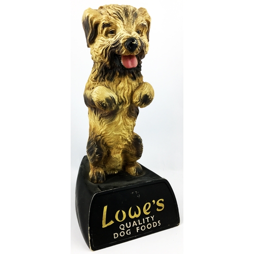 2 - LOWES QUALITY DOG FOOD STATUETTE. Very impressive 18ins tall shop window type display figure, colour... 