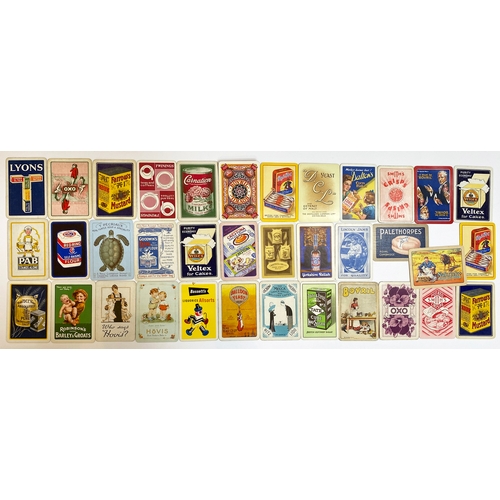 47 - FOOD RELATED ADVERTISING PLAYING CARDS. Lyons Tea to Farrows Mustard, Bovril, Oxo, Hovis etc. Good m... 