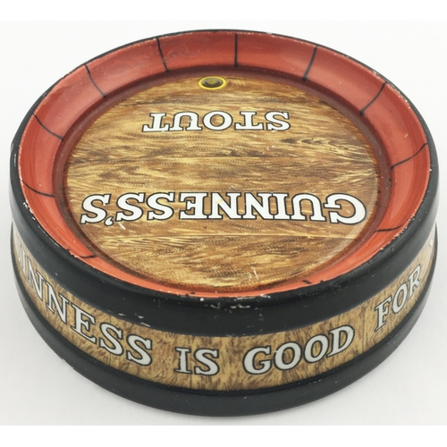 111 - GUINNESS ASHTRAY. 5ins diam. Minton glazed earthenware ashtray. Slogan round outer edge Guinness Is ... 