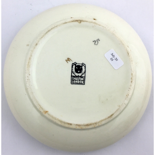 189 - FREDK. SMITHS ASTON MODEL ALES ASHTRAY. Large 6ins diam. dish.  Naturalistically coloured image of m... 