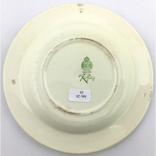 284 - GREENE KING ALES ASHTRAY. 6.1ins diam.Mid green transfer on white ground. Large robed king t.m. to c... 