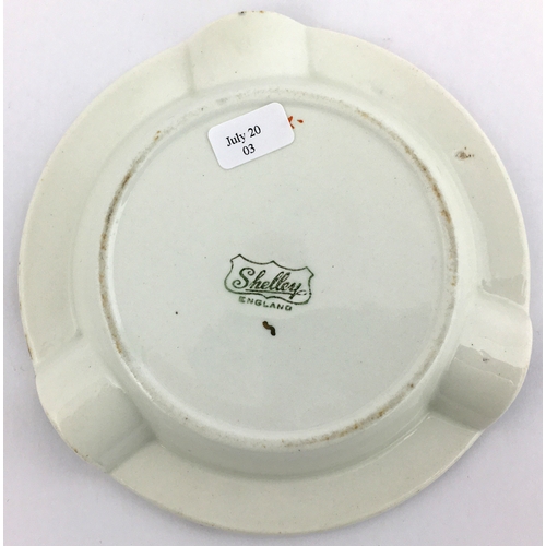 36 - COX & BOWRING DERBY ARCADIA FRUIT CRUSHES CIRCULAR ASHTRAY. 4.8ins diam. Again similar style to prev... 