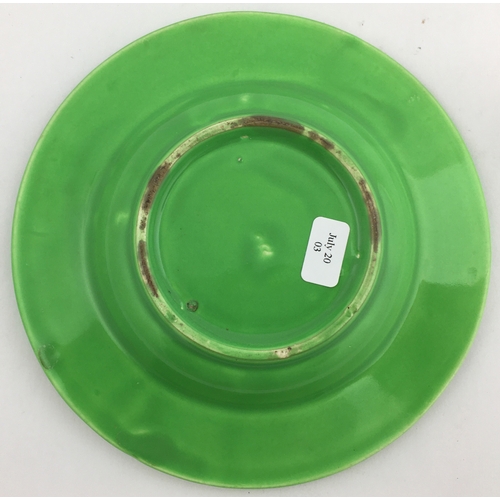 63 - TRUMANS ASHTRAY. 5.3ins diam. Green with grey/ black 3D eagle Trumans t.m. to centre. Words and imag... 