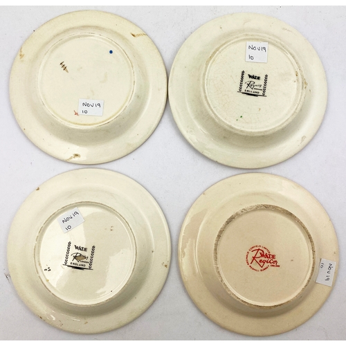 134 - ASHTRAY GROUP. 5.25ins diam. Beer & Barley wine related ashtray dishs. Wade rear transfer to 3 dishe... 