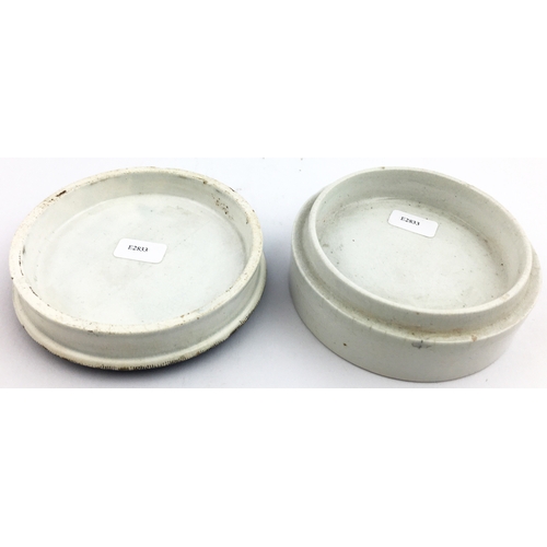 25 - THE BRIDE PRATT LID & BASE. (KM97) 3.5ins diam. Multicoloured, Slight surface scratch & minor flange... 