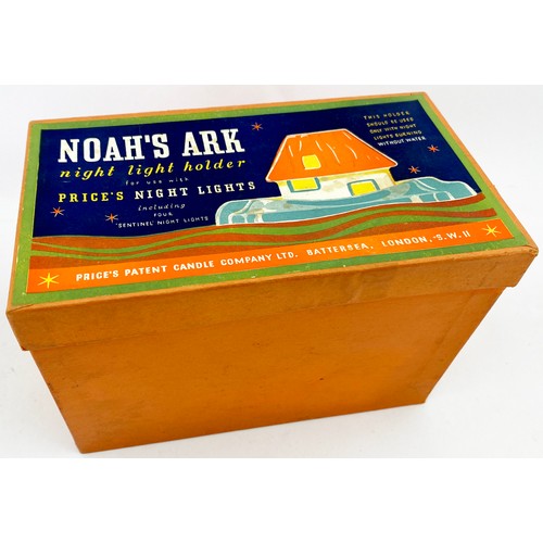 9 - PRICES NOAHS ARK BOXED NIGHTLIGHT HOLDER. 8 x 5.5 x 4.5ins multicoloured Ark shaped nightlight prese... 