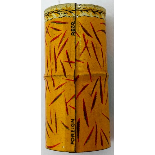 214 - JELLY MARMALADE NOVELTY TIN WHISTLE. 1.5ins tall. SCWS/ GOLDEN BALL/ JELLY/ MARMALADE.