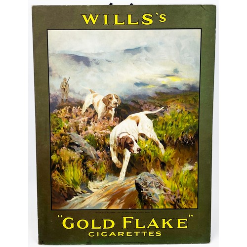 333 - WILLS GOLD FLAKE CIGARETTES CARD ADVERT. 14.75 x 14.5ins. Central pict of Morland Rangers. Rear make... 