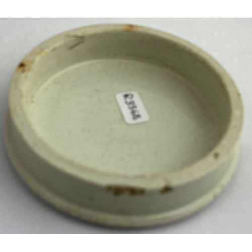 87 - LONDON SPAKS HAIR REGENERATOR POT LID. 3.9ins diam. SPAKS WONDERFUL M.CAMPAILLA & SONS 56.WARDOUR ST... 